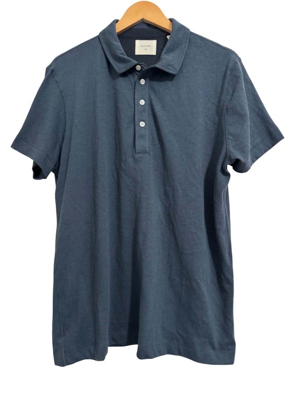 Billy Reid Grant Polo NWT Slate Blue XL